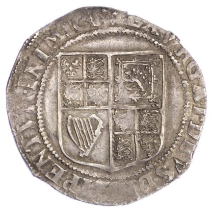 James I (1603-25), Shilling, first coinage (1603-04), second bust, mm lis