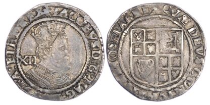 James I (1603-25), Shilling, Third coinage, Bust 6, mm lis