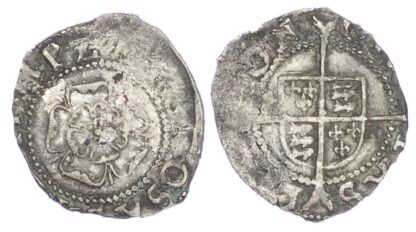 Philip and Mary (1554-1558), Base Penny, mm halved rose and castle