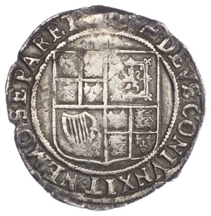 James I (1603-25), Shilling, second coinage (1604-19), fourth bust, mm Rose