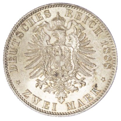 Germany, Prussia, Friedrich III (1888), silver 2 Marks, 1888 A - Mint State
