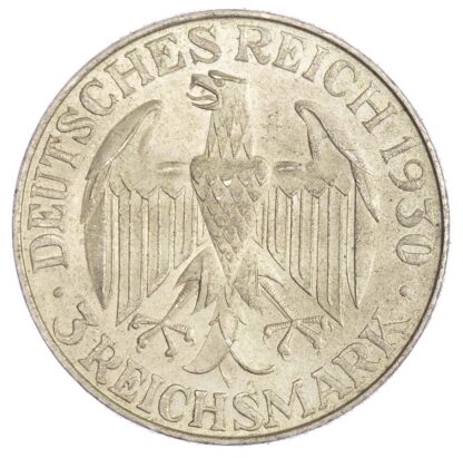 Germany, Weimar Republic (1923-33), silver 3 Reichsmark, 1930-D - Zeppelin