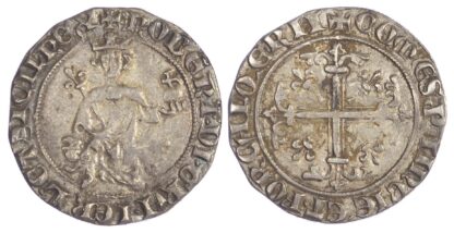 France, Provence, Robert d’Anjou (the Wise) (1309-43), silver Carlin