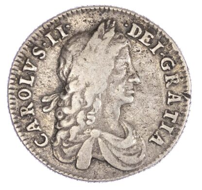 Charles II (1660-85), Shilling, 1663, first laureate draped bust