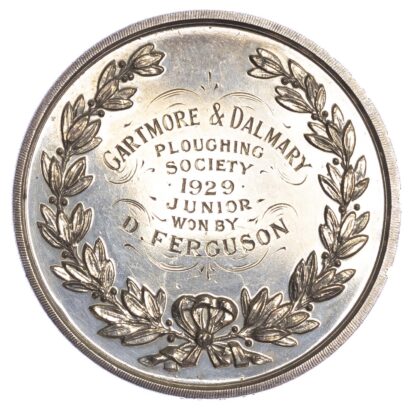 Scotland, Gartmore & Dalmary Ploughing Society, AR junior prize medal