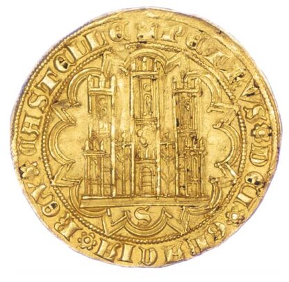 Spain, Kingdom of Castile and León, Pedro I the Cruel (1350-1369) gold Dobla de 35 Maravedís
