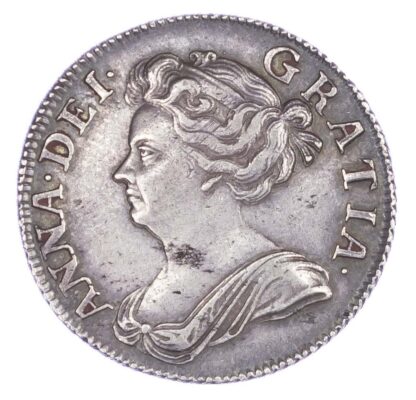 Anne (1702-14), Shilling, 1707, post union, third bust