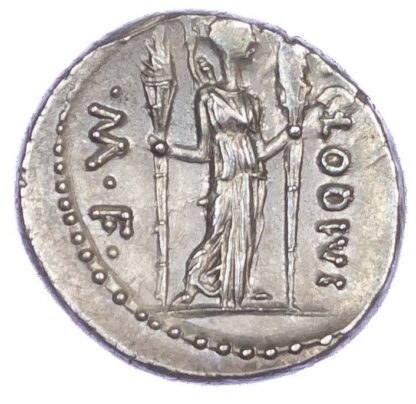 P. Clodius M.f. Turrinus, Silver Denarius