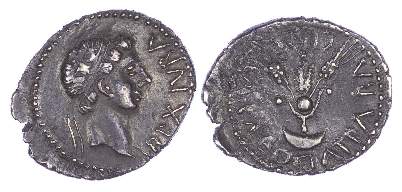 Kings of Mauretania, Juba II, Silver Denarius