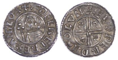 Aethelred II (978-1016), Penny, Crux type, London mint, moneyer Aelfward