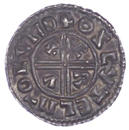 Aethelred II (978-1016), Penny, Crux, London mint, moneyer Oscytel,
