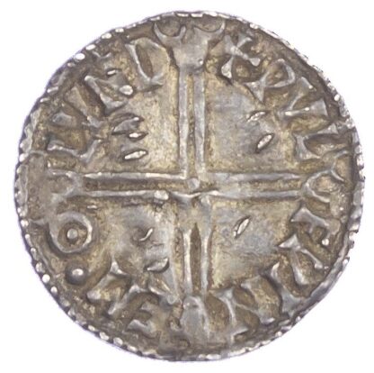 Aethelred II (978-1016), Penny, Long cross type, London mint, moneyer Wulfwine