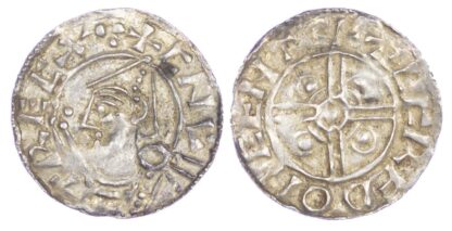 Canute (1016-35), Penny, Helmet type, Canterbury mint
