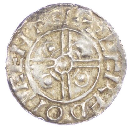 Canute (1016-35), Penny, Helmet type, Canterbury mint