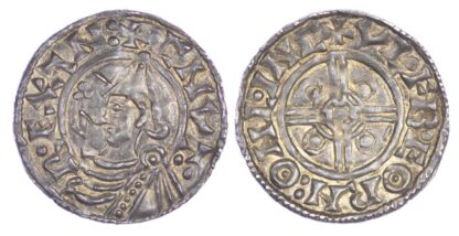 Canute (1016-35), Penny, Helmet type, Lincoln mint