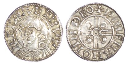 Canute (1016-35), Penny, Helmet type, Thetford mint