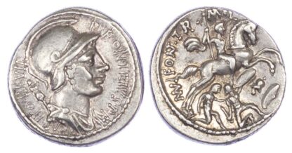 Mn. Fonteius, Silver Denarius