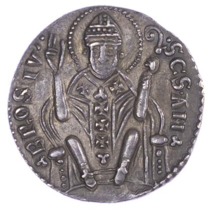 Italy, Milan, First Republic (1250-1310), silver Grosso da 8 Denari / Ambrosino - rare obverse