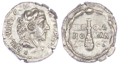 Commodus, Silver Denarius, Hercules Portrait