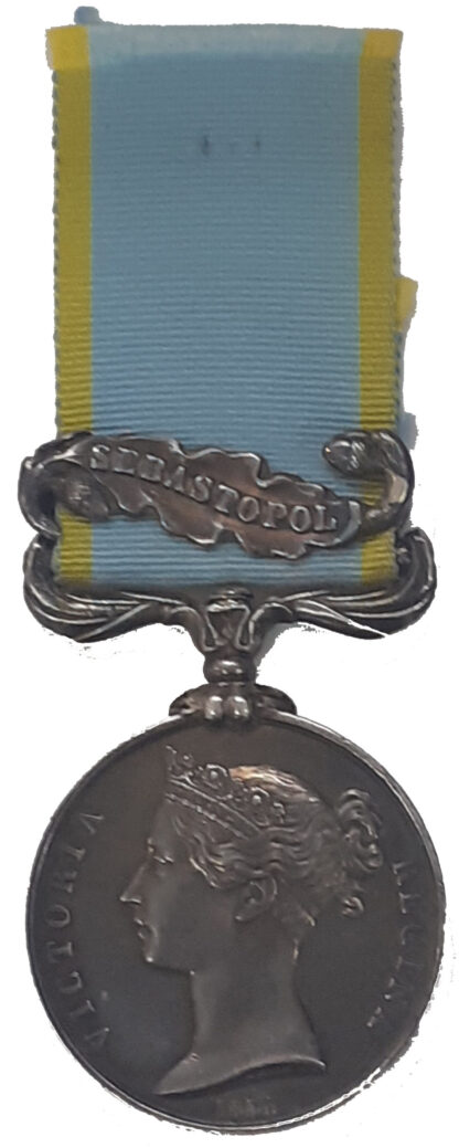 Crimea Medal 1854-55, one Clasp, Sebastopol to W. Jones