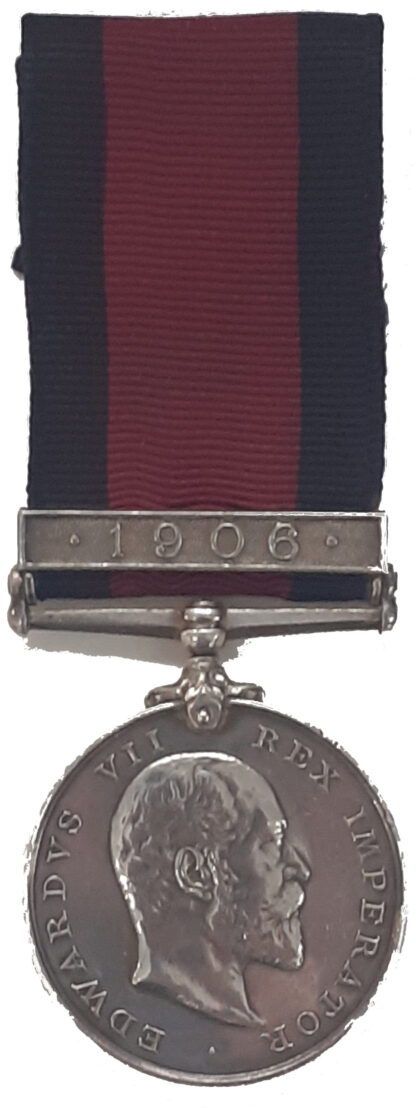 Natal Rebellion Medal, one clasp 1906, to Private A. Jordan