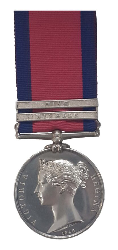 Military General Service Medal, 1793-1814, two Clasps, Nivelle, Nive, to Enoch Jones