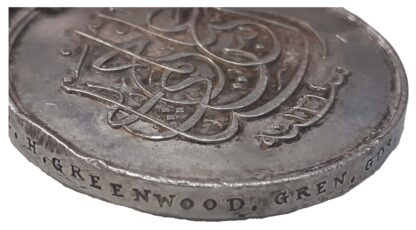 A Battle of Omdurman Khedives Sudan Medal with the clasp Khartoum to Private. H. Greenwood