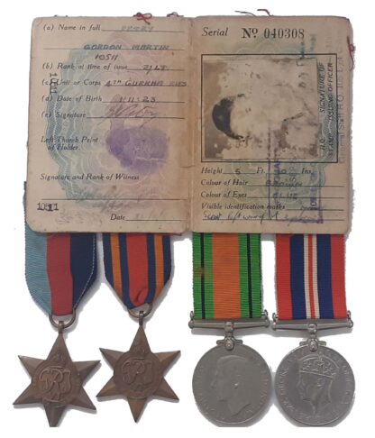 A Burma Campaign Gurkha Officers Group of 4 to 2nd Lieutenant, Later Honorary Captain, Gordon Martin Petry