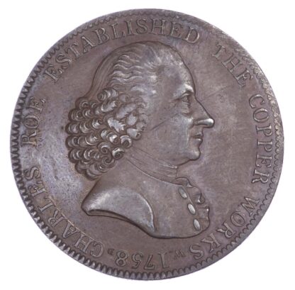 Cheshire, MACCLESFIELD, Roe & Co, (Westwood's) bronzed AE Penny