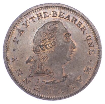 Yorkshire, County Series, Benjamin Smith & Co, Skidmore's AE Halfpenny, 1798