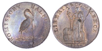 Hampshire, PETERSFIELD / NEW YORK, Kempson’s mule AE Halfpenny