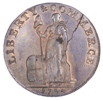 Hampshire, PETERSFIELD / NEW YORK, Kempson’s mule AE Halfpenny