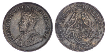 South Africa, George V (1910-1936), bronze Halfpenny and Farthing - 2 coins