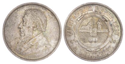 South Africa, Republic, Paul Kruger (1883-1900), silver 2 Shillings, 1897