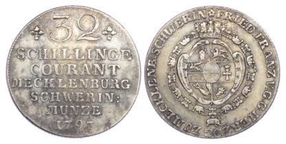 Germany, Mecklenburg-Schwerin, Friedrich Franz I (1785-1837), silver 32 Schilling, 1797