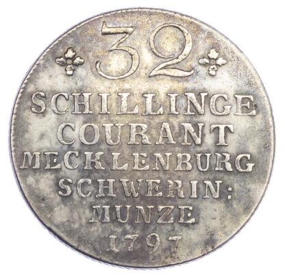 Germany, Mecklenburg-Schwerin, Friedrich Franz I (1785-1837), silver 32 Schilling, 1797