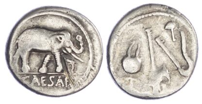 Julius Caesar, Silver Denarius