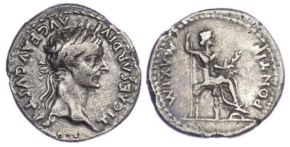 Tiberius, Silver Denarius, 'Tribute Penny'