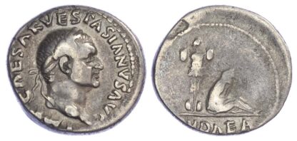 Vespasian, Silver Denarius, Judaea Capta