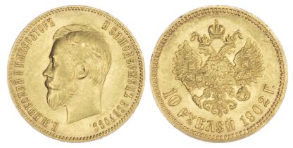 Russia, Nicholas II (1894-1917), gold 10 Roubles, 1902