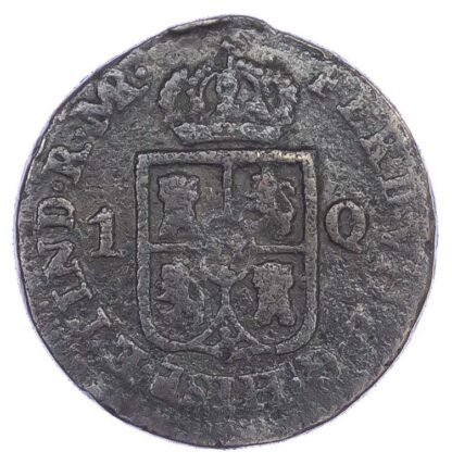 Philippines (colonial), Isabel II (1833–68), copper Quarto, 1834 - extremely rare
