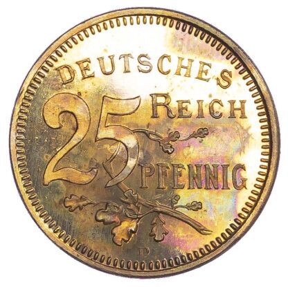 Germany, Wilhelm II (1888-1918), copper Pattern 25 Pfennig, 1908 - Karl Goetz