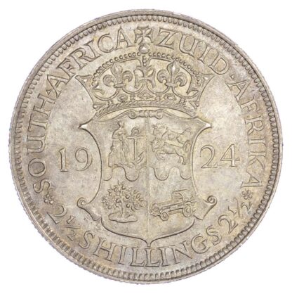 South Africa, George V (1910-1936), silver Halfcrown, 1924