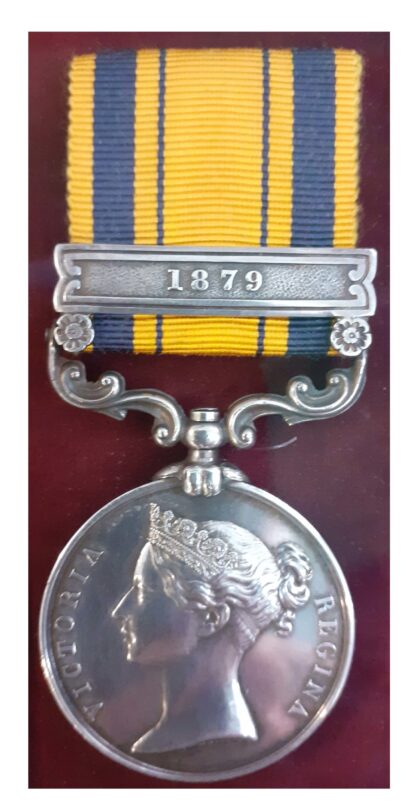 South Africa Medal 1877-79, one clasp 1879 to Private C. J. Cooper