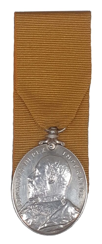 Imperial Yeomanry Long Service and Good Conduct Medal, EVII, to Private H. Barling
