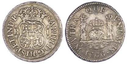 Mexico, Carlos III (1759-1788), silver 1 Real, 1766