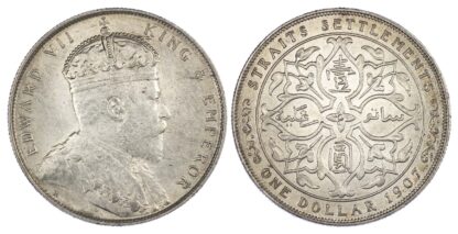 Straits Settlements, Edward VII (1901-1910), silver Dollar, 1907