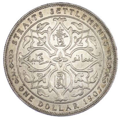 Straits Settlements, Edward VII (1901-1910), silver Dollar, 1907