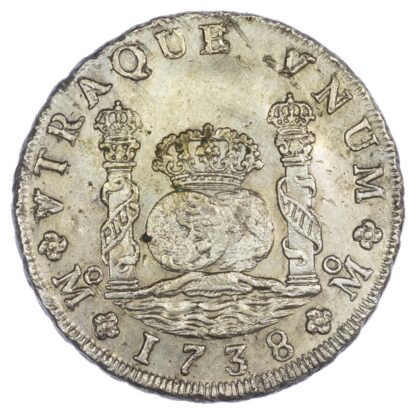 Mexico (colonial), Philip V (1700-1746), silver 8 Reales, Mexico City mint, 1738