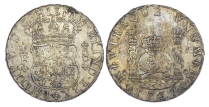 Mexico (colonial), Philip V (1700-1746), silver 8 Reales, Mexico City mint, 1737